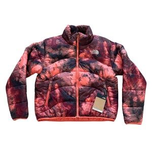 NWT The North‎ Face 2000 Printed Elements Ice Dye Coral Puffer Jacket Size: M